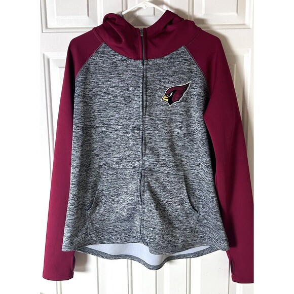 Women's NFL Arizona‎ Cardinals Full Zip Jacket Size XL Hooded LRC7-2 - Picture 1 of 8